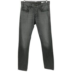 Rag & Bone Jay23X Gray Skinny Button Fly Jeans Size 31 x 34 Stretch Pullman